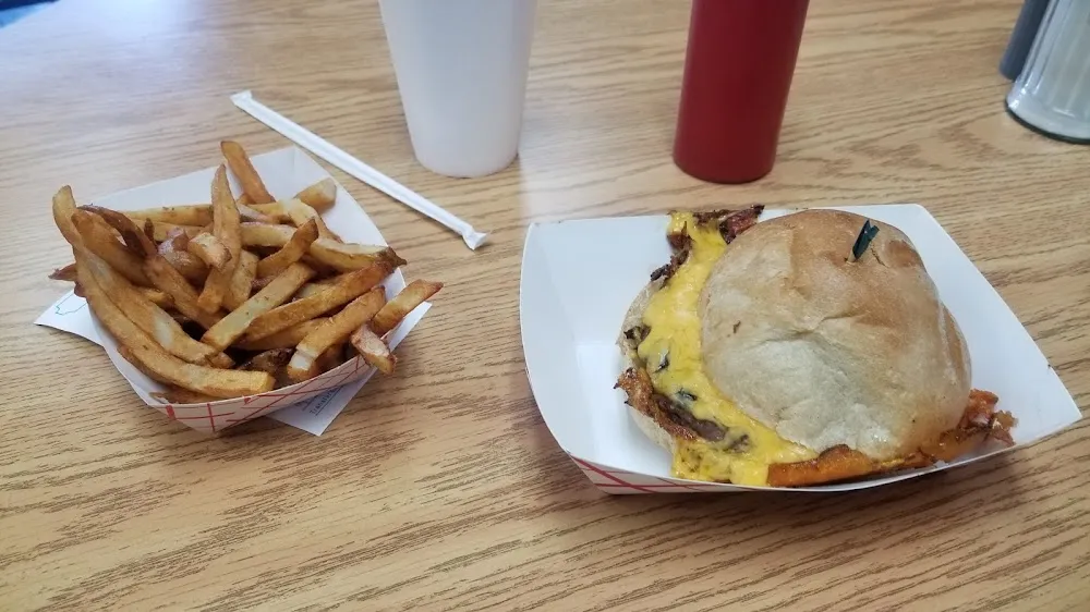 Squeeze Burger and Fries